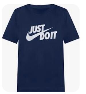 Nike Men's Small Blue Just Do It Graphic T-Shirt